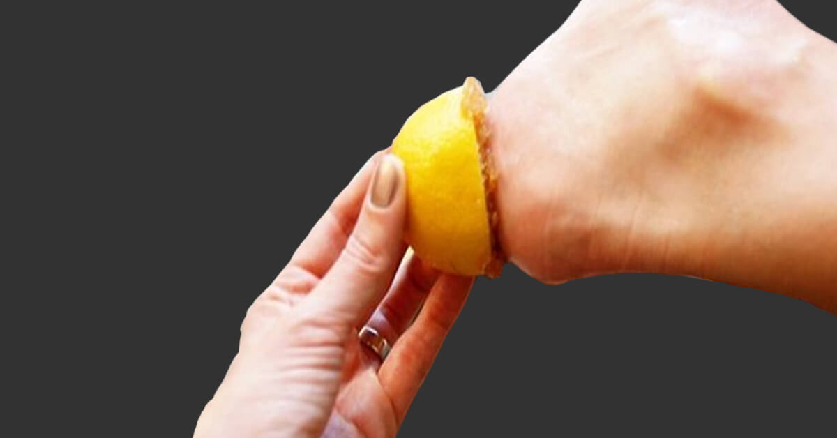 Ayaklarınızı limonla ovmak